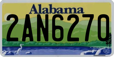AL license plate 2AN6270