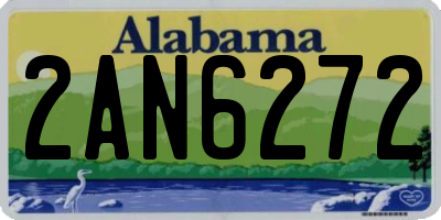 AL license plate 2AN6272