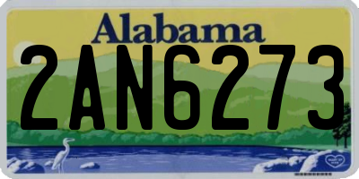 AL license plate 2AN6273