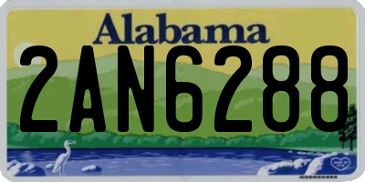 AL license plate 2AN6288