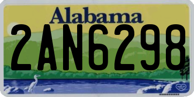 AL license plate 2AN6298
