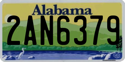 AL license plate 2AN6379