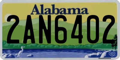 AL license plate 2AN6402
