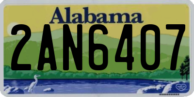 AL license plate 2AN6407