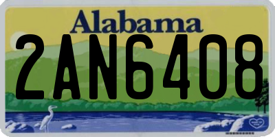 AL license plate 2AN6408