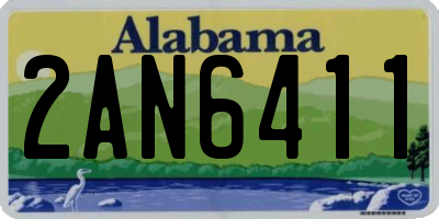 AL license plate 2AN6411