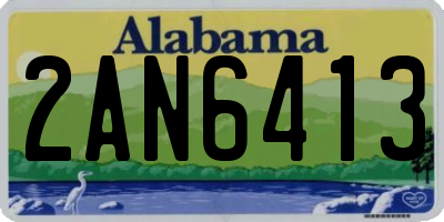 AL license plate 2AN6413