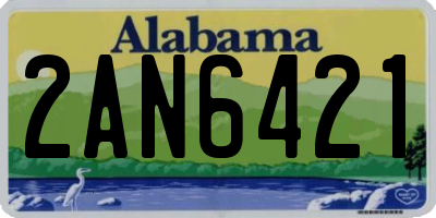 AL license plate 2AN6421