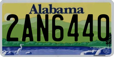 AL license plate 2AN6440