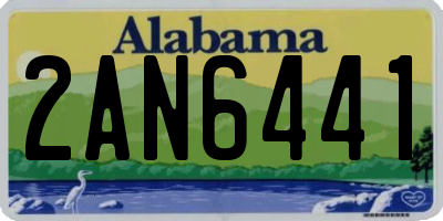 AL license plate 2AN6441