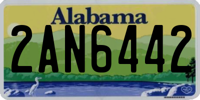 AL license plate 2AN6442
