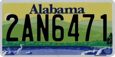 AL license plate 2AN6471