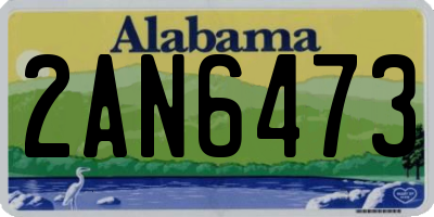 AL license plate 2AN6473