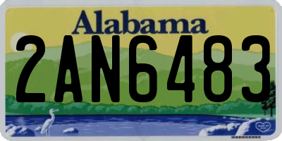 AL license plate 2AN6483
