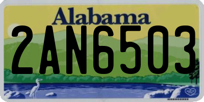 AL license plate 2AN6503