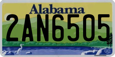 AL license plate 2AN6505