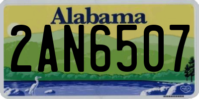 AL license plate 2AN6507