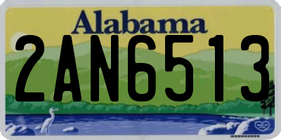 AL license plate 2AN6513