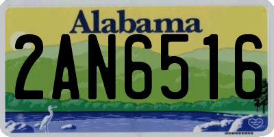 AL license plate 2AN6516