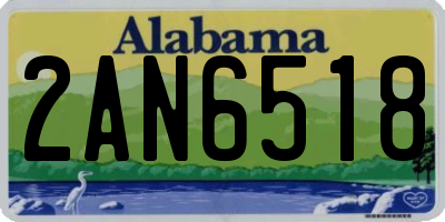 AL license plate 2AN6518