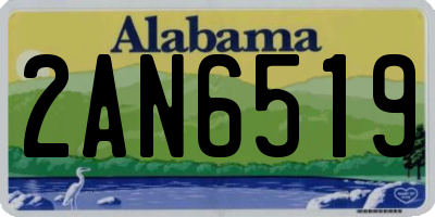 AL license plate 2AN6519