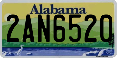 AL license plate 2AN6520
