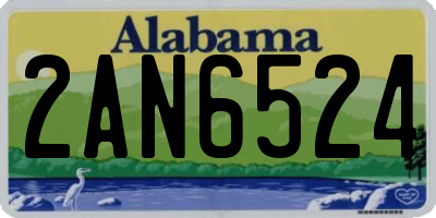 AL license plate 2AN6524
