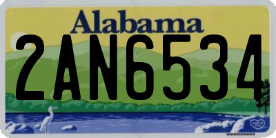 AL license plate 2AN6534