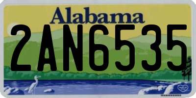 AL license plate 2AN6535