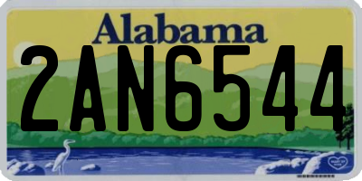 AL license plate 2AN6544
