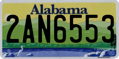 AL license plate 2AN6553