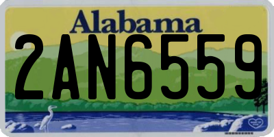 AL license plate 2AN6559