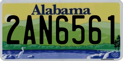 AL license plate 2AN6561