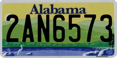 AL license plate 2AN6573