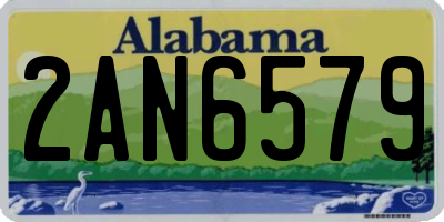 AL license plate 2AN6579