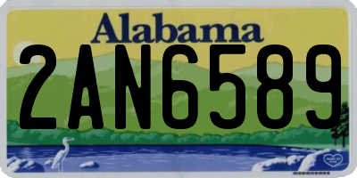 AL license plate 2AN6589