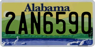 AL license plate 2AN6590