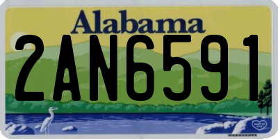 AL license plate 2AN6591