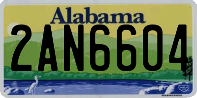 AL license plate 2AN6604