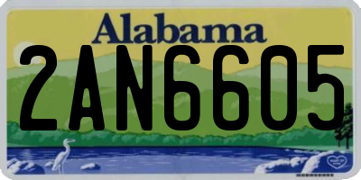 AL license plate 2AN6605