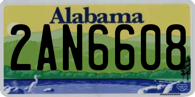 AL license plate 2AN6608