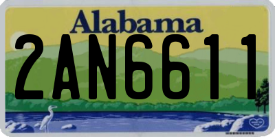 AL license plate 2AN6611