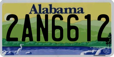 AL license plate 2AN6612