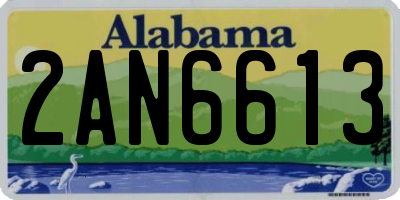 AL license plate 2AN6613