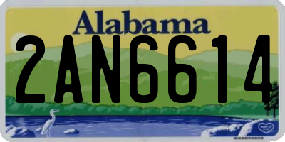 AL license plate 2AN6614
