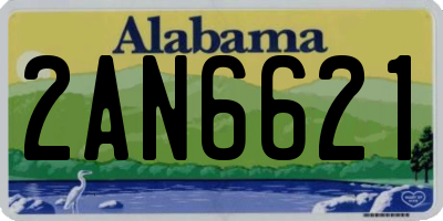 AL license plate 2AN6621