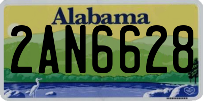 AL license plate 2AN6628