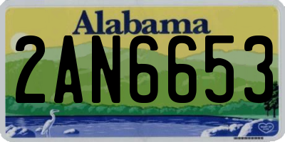 AL license plate 2AN6653