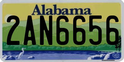 AL license plate 2AN6656
