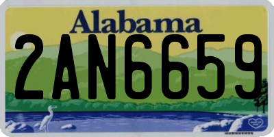 AL license plate 2AN6659